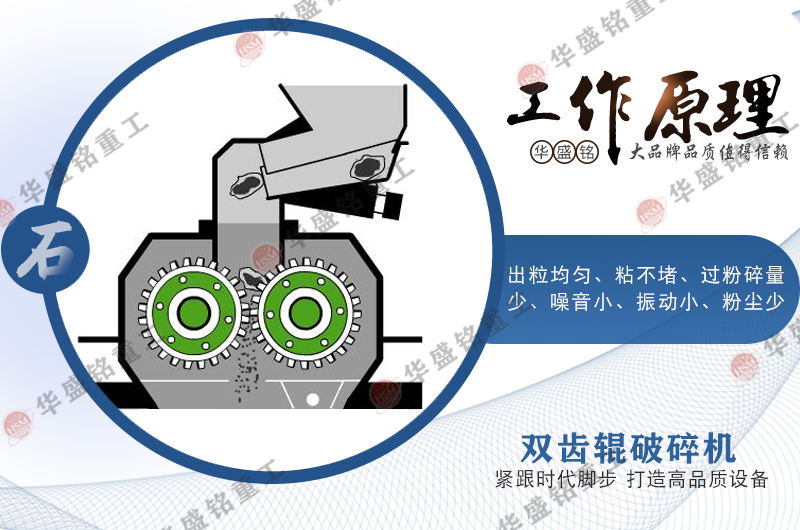 雙齒(chi)輥破碎機(ji)工作(zuo)原理(li)